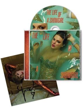 Taylor Swift The Life of a Showgirl Signed Autographed CD